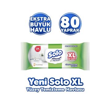 Solo 80 Yaprak Tüm Yüzeyler Islak Temizleme Havlusu