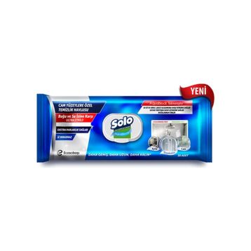 Solo Aquablock 30 Yaprak Cam Yüzeylere Özel Temizlik Havlusu