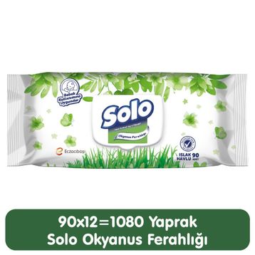 Solo Bahar Temizliği 90x12 1080 Yaprak Islak Mendil