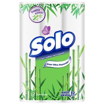Solo Bambu Katkılı 12'li Havlu Kağıt
