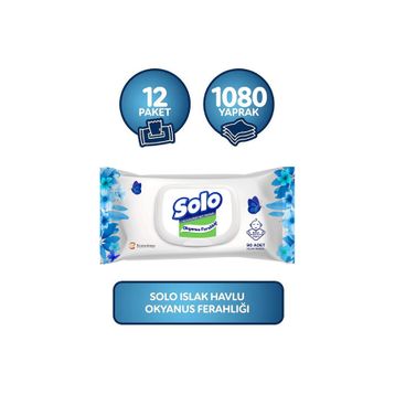 Solo Okyanus Ferahlığı 1080 Yaprak Islak Mendil