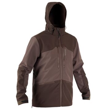 Solognac Avcılık Kahverengi SOFTSHELL 500 Erkek Softshell Mont
