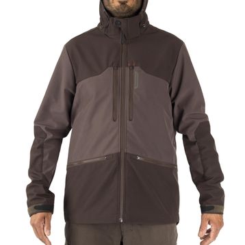Solognac Avcılık Kahverengi SOFTSHELL 500 Erkek Softshell Mont