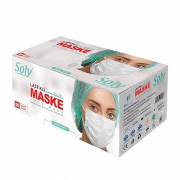 Soly 3 Katlı 50 adet Medikal Maske