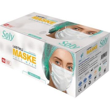 Soly 3 Katlı 50 adet Medikal Maske
