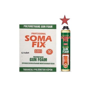 Somafix 12 Adet Tabancalı 750 ml Poliüretan Köpük