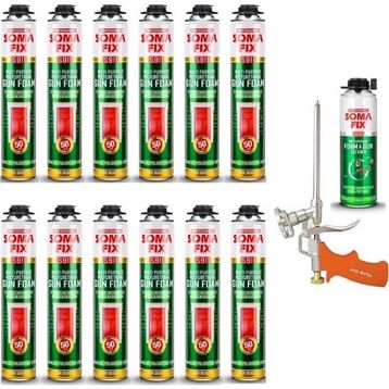 Somafix 12 Adet Tabancalı 750 ml Poliüretan Köpük