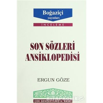 SON SÖZLERI ANSIKLOPEDISI - GENEL