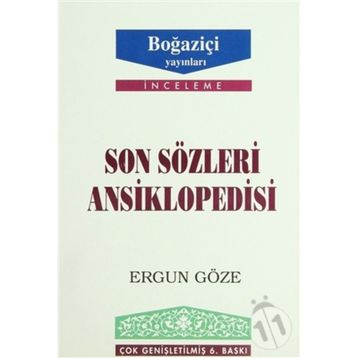 SON SÖZLERI ANSIKLOPEDISI - GENEL