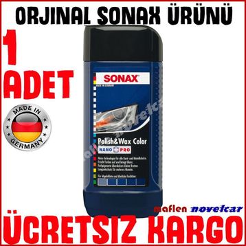 Sonax Mavi 250 ml Renkli Nano Parlatıcı ve Koruyucu Cila