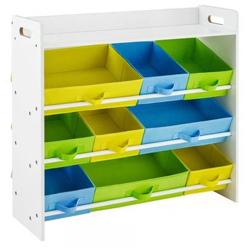 Songmics GKR31WT Beyaz Çerçeve 78x26.5x82.5 cm Çocuk Odası Oyuncak Kitaplık