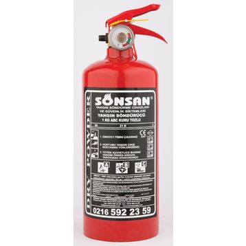 Sönsan 1 kg Kuru Kimyevi Tozlu Yangın Söndürme Cihazı