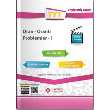 Sonuç 2022 TYT Oran Orantı Problemler 1 Kitabı