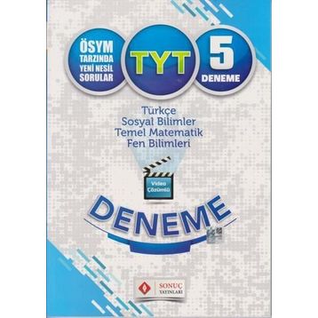 Sonuç TYT 5 Deneme Sonuç Yayınları