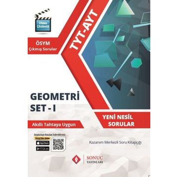 Sonuç Yayınları TYT-AYT Geometri Set - 1- Kazanım Merkezli Soru Bankası