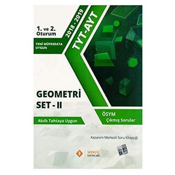 Sonuç Yayınları TYT AYT Geometri Set 2 Çıkmış Sorular