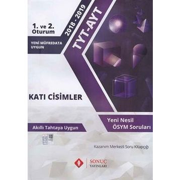 Sonuç Yayınları TYT AYT Katı Cisimler 2020