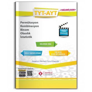 Sonuç Yayınları Tyt Ayt Permütasyon Kombinasyon Binom Olasılık İstatistik