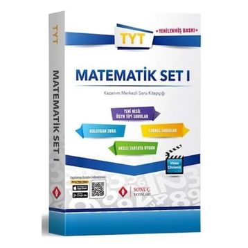 Sonuç Yayınları TYT Matematik Set - 1- Kazanım Merkezli Soru Bankası