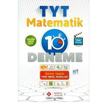 Sonuç Yayınları TYT Matematik Tamamı Çözümlü 10'lu Deneme