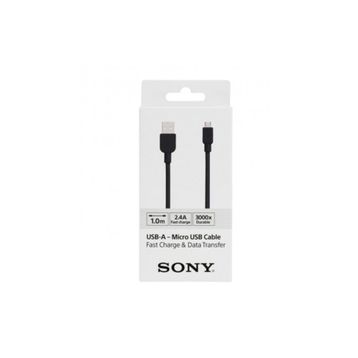 Sony CP-AB100 100cm Micro Usb 2.4a Hızlı Şarj Ve Siyah Data Kablosu