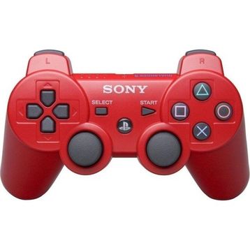 Sony DualShock 3 Controller Kırmızı PS3 Kablosuz Joystick Kol ve 1.5 Şarj Kablosu