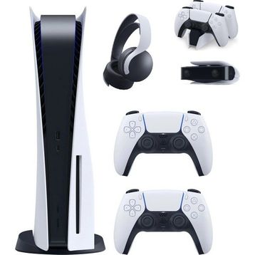 Sony Playstation 5 + 2. Kol + Ps5 Pulse 3D Kulaklık+ Ps5 Şarj İstasyonu+ Ps5 Kamera 5'li Set