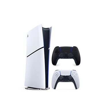 Sony Playstation 5 Slim 825 GB Digital Edition Oyun Konsolu + 2 Dualsense Siyah Beyaz Kol