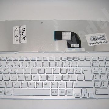 Sony SVE-151G11M Beyaz Klavye