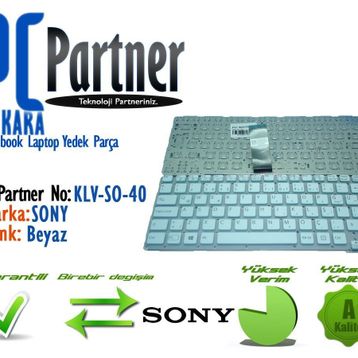 Sony SVE14A2X2E Beyaz Klavye