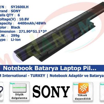 Sony SVE1511P1EW Notebook Batarya