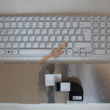 Sony SVE151C11M Beyaz Klavye