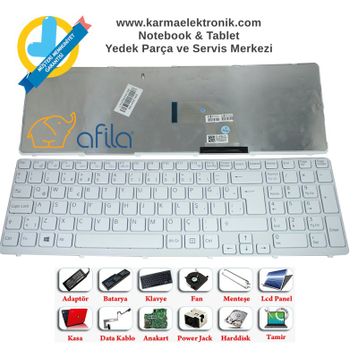Sony SVE151J11M Beyaz Klavye