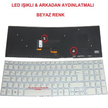 Sony SVF152C1WW Beyaz Klavye
