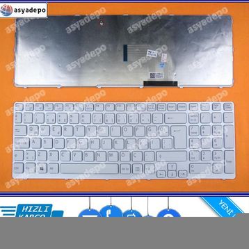 Sony Vaio SVE151E11M Beyaz Klavye