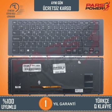 Sony Vaio SVF15N2F4R Siyah Klavye