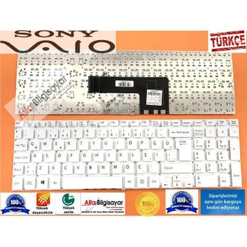 Sony Vaio SVF15N2X2E Beyaz Klavye