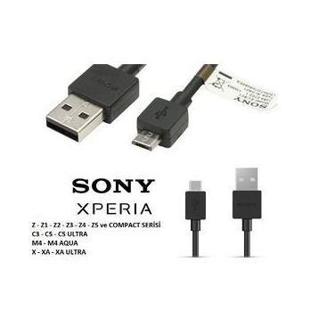 Sony Xperia Z Z1 Z2 Z3 Z4 Z5 Compact Şarj Data Kablosu