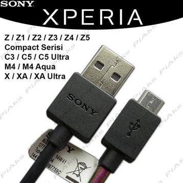 Sony Xperia Z Z1 Z2 Z3 Z4 Z5 Compact Şarj Data Kablosu