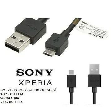 Sony Xperia Z Z1 Z2 Z3 Z4 Z5 Compact Şarj Data Kablosu