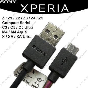 Sony Xperia Z Z1 Z2 Z3 Z4 Z5 Compact Şarj Data Kablosu