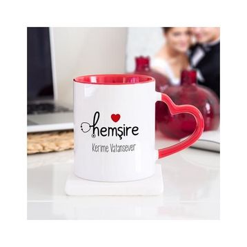 Soppigo Hemşire Kalpli Kırmızı Kupa