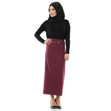 Soralline 770 Bordo Kadın Etek