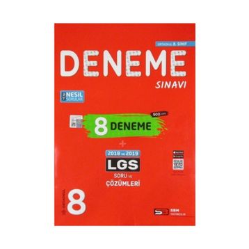 Soru Bankası Merkezi Yayınları 8. Sınıf LGS 8 Deneme Sınavı