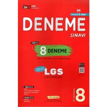 Soru Bankası Merkezi Yayınları 8. Sınıf LGS 8 Deneme Sınavı