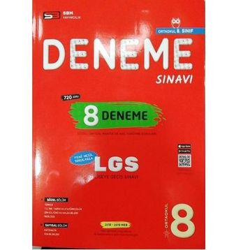 Soru Bankası Merkezi Yayınları 8. Sınıf LGS 8 Deneme Sınavı