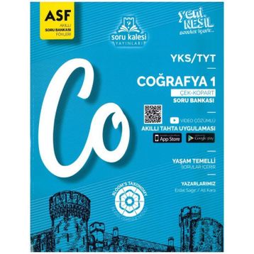 Soru Kalesi Yayınları TYT ASF Coğrafya 1 Soru Bankası