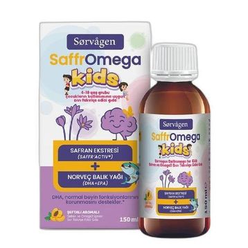Sorvagen Saffromega Kids Safran 150 ml Şurup Balık Yağı