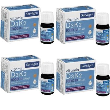 Sorvagen Vitamin D3 K2 4x20 ml Damla