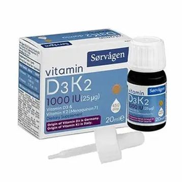 Sorvagen Vitamin D3K2 20 ml Damla